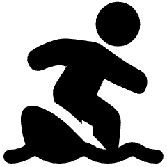 Surfing Icon from Plump Solid Set