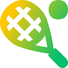 Tennis Rackets Icon from Flex Gradient Set