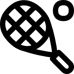 Tennis Rackets Icon from Flex Line Set