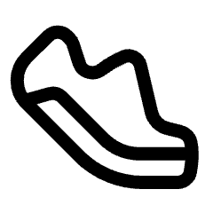 Walking Steps Icon from Plump Line Set