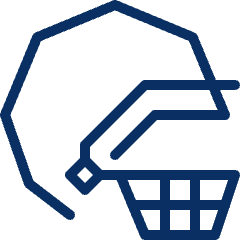 American Football Helmet Icon from Cyber Line Set