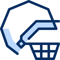 American Football Helmet Icon from Cyber Duotone Set