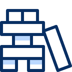 Block Stacking Icon from Cyber Duotone Set
