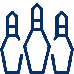 Bowling Pins Icon from Cyber Line Set