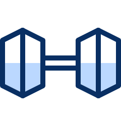 Dumbbell 2 Icon from Cyber Duotone Set