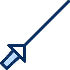 Fencing Sword Icon from Cyber Duotone Set