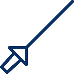 Fencing Sword Icon from Cyber Line Set
