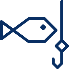 Fishing Bait Icon from Cyber Line Set