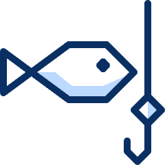 Fishing Bait Icon from Cyber Duotone Set