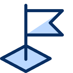 Golf Flag Icon from Cyber Duotone Set
