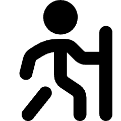 Hiking Icon from Core Solid Set