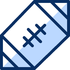 Rugby Icon from Cyber Duotone Set