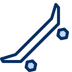 Skateboard Icon from Cyber Duotone Set