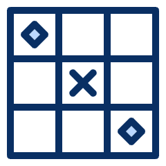 Tic Tac Toe Icon from Cyber Duotone Set