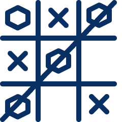 Tic Tac Toe Icon from Cyber Line Set