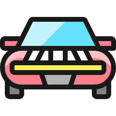 Sports Car 2 Icon from Ultimate Colors Set