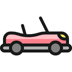 Sports Car Convertible 1 Icon from Ultimate Colors Set