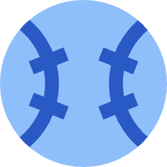 Baseball Icon from Sharp Flat Set