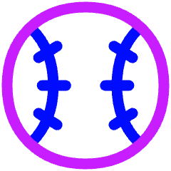 Baseball Icon from Plump Neon Set