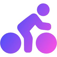 Cycling Icon from Plump Gradient Set