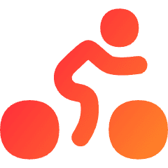 Cycling Icon from Flex Gradient Set