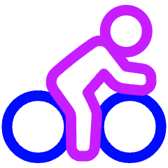 Cycling Icon from Plump Neon Set