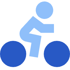 Cycling Icon from Sharp Flat Set