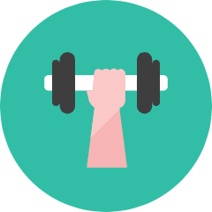 Dumbbell 2 Icon from Kameleon Colors Set