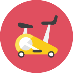 Exercise Bike Icon from Kameleon Colors Set