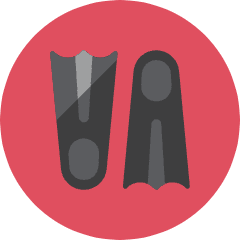 Fins Icon from Kameleon Colors Set