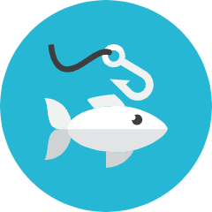 Fishing Icon from Kameleon Colors Set
