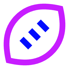 Football Icon from Sharp Neon Set