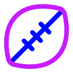 Football Icon from Plump Neon Set