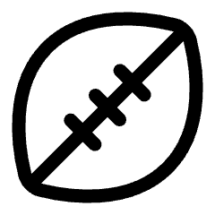 Football Icon from Plump Line Set