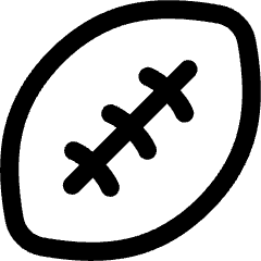 Football Icon from Flex Line Set