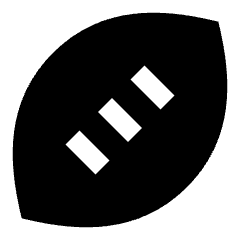 Football Icon from Sharp Solid Set