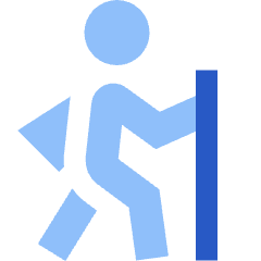 Hiking Icon from Sharp Flat Set