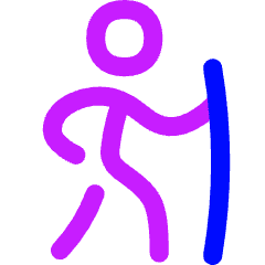 Hiking Icon from Flex Neon Set