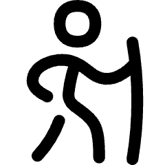 Hiking Icon from Flex Line Set