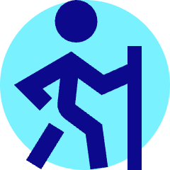 Hiking Icon from Sharp Pop Set