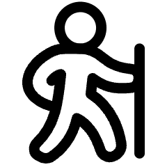 Hiking Icon from Plump Line Set