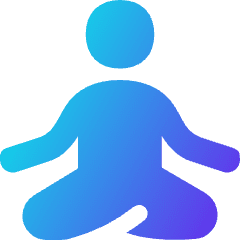 Meditation Icon from Flex Gradient Set