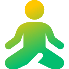 Meditation Icon from Core Gradient Set