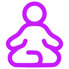 Meditation Icon from Plump Neon Set