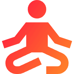 Meditation Icon from Sharp Gradient Set