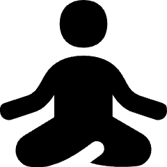 Meditation Icon from Flex Solid Set