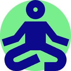 Meditation Icon from Sharp Pop Set