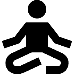 Meditation Icon from Sharp Solid Set