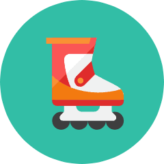 Rollerblade Icon from Kameleon Colors Set