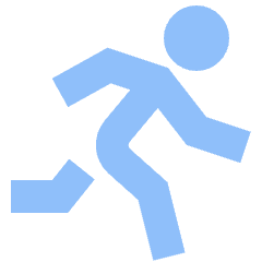 Running Icon from Sharp Flat Set